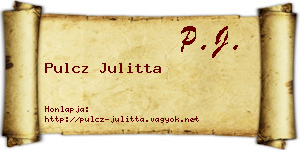 Pulcz Julitta névjegykártya